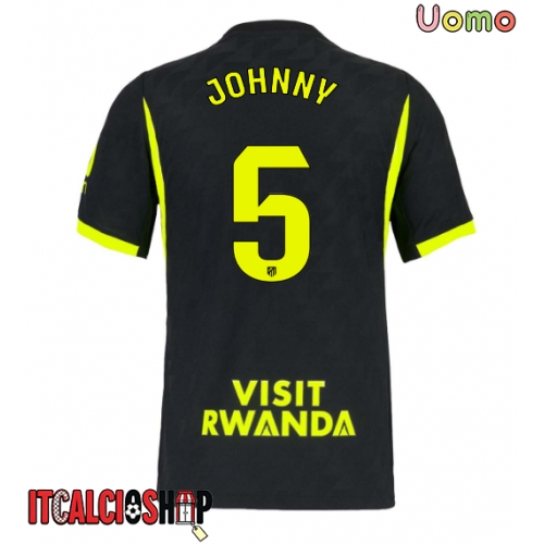 Atletico Madrid Johnny Cardoso #5 Seconda Maglia 2026-27 Manica Corta